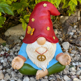 Mood Lab sun-protected gnome keeps color vivid in sunny outdoor spaces.