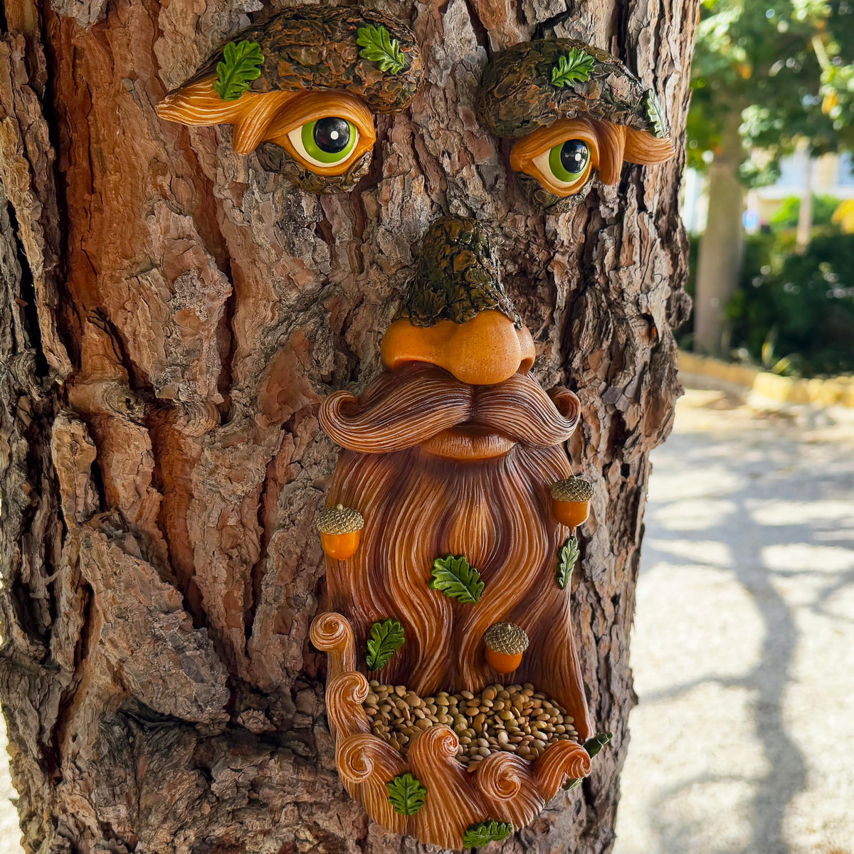 Mood Lab Tree Face Decor is securely packed with styrofoam for safe shipping