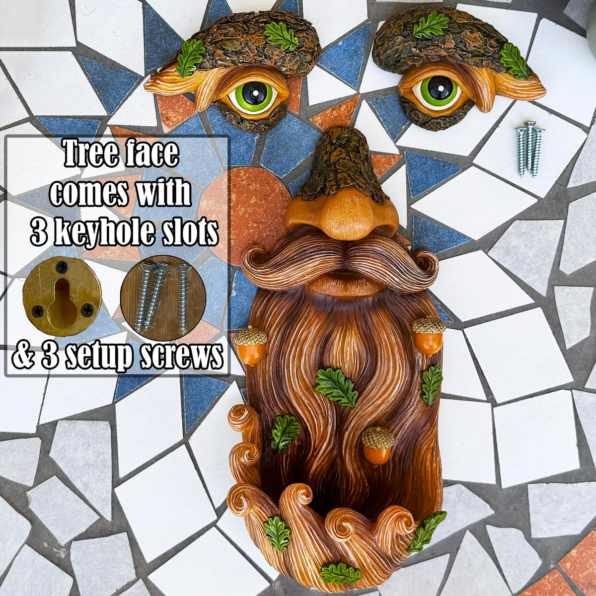 Mood Lab Tree Face Decor sun-protected waterproof finish keeps colors vibrant