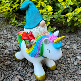 Mood Lab well-packed gnome unicorn statue ships safely in foam.
