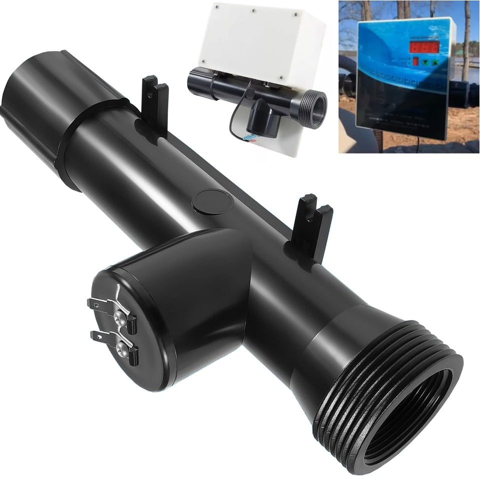 Mooncar 4CH4002-R replacement chamber for hybrid pool system enables mineral sanitization.