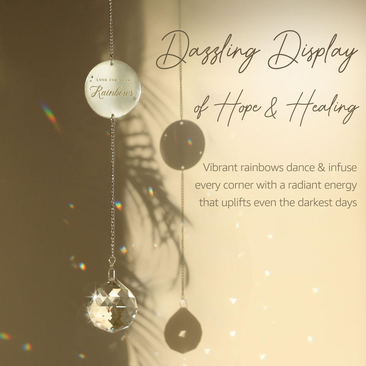 Mooncraftlogy sunlit brilliance rainbow display brightens windows and creates a tranquil space