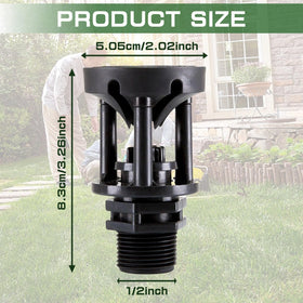 MOONDKIST half-inch thread sprinkler head delivers broad coverage for gardens and yards.