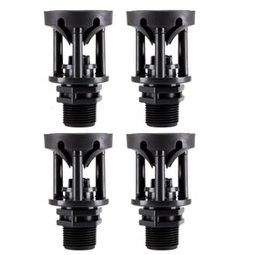 MOONDKIST 4-pack sprinkler heads with 360° rotation ensure even lawn watering.