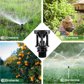 MOONDKIST sprinkler heads suitable for lawn, garden, vegetables, and roof cooling.