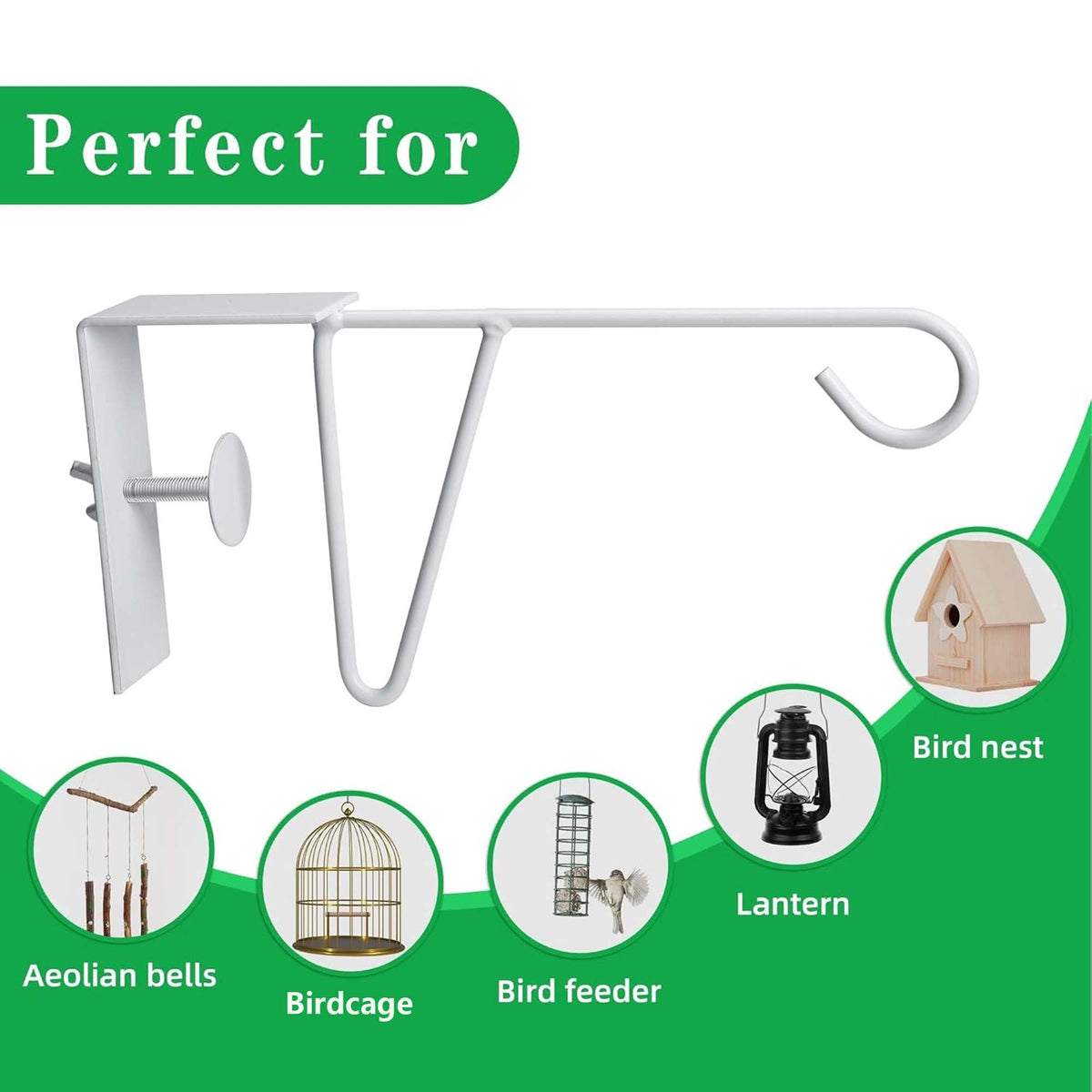 Moonoom 10-inch fence hooks installed easily without drills