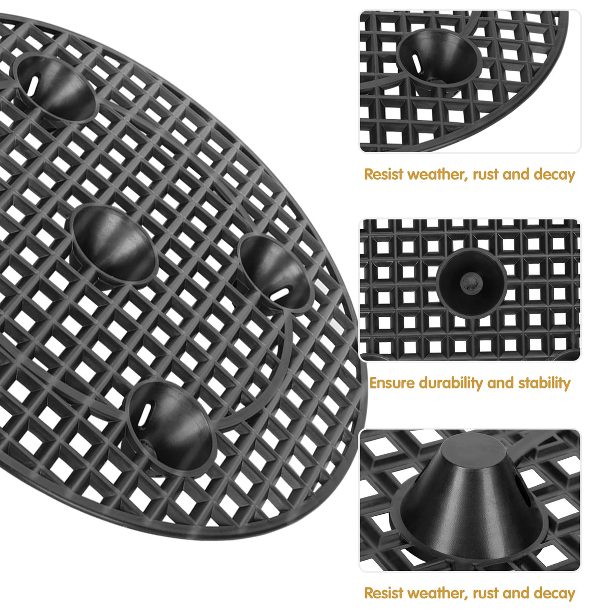 Moonoom 12-inch diameter plant stand supports even weight and stability.