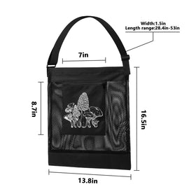 Moonoom mushroom hunting bag folded compact for easy stowage after hiking.