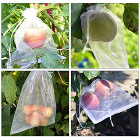 Moonoom 100-piece pack of organza fruit bags for versatile use