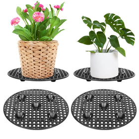 Moonoom 12-inch plant stand elevates pots, protecting surfaces and improving airflow.