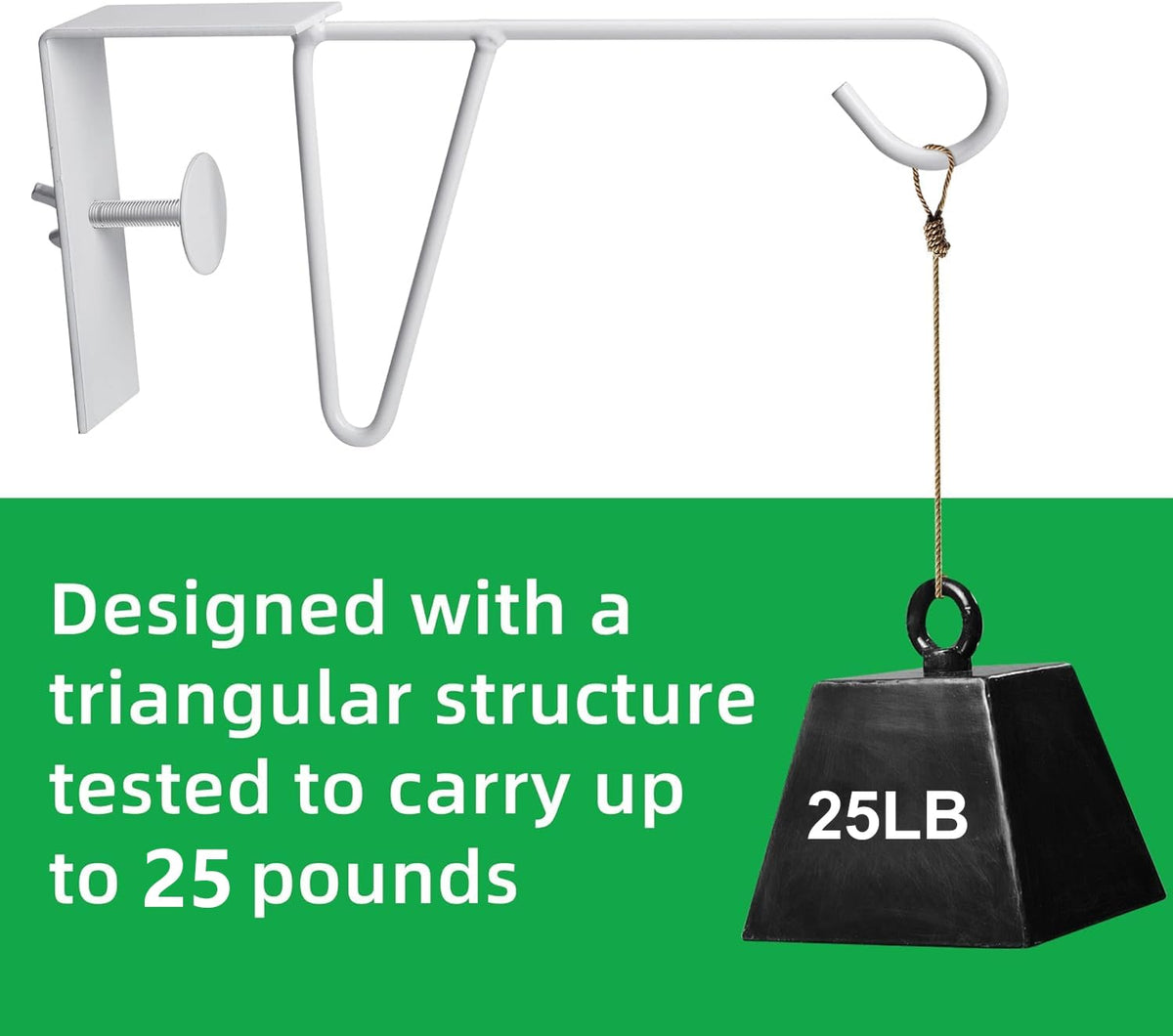 Moonoom powder-coated steel fence hooks resistant to outdoor rust