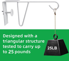 Moonoom powder-coated steel fence hooks resistant to outdoor rust