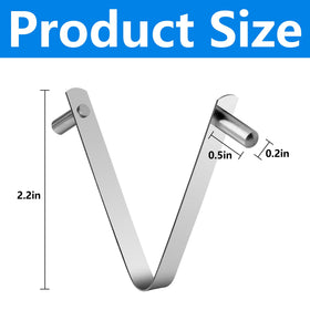 Moonoom universal V-clip for pool tools fits skimmers, nets, and brushes.