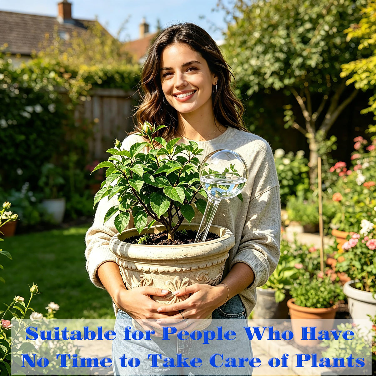 MOONSOUND automatic plant watering setup ensuring reliable scheduled hydration