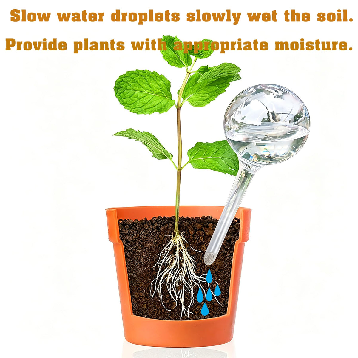 MOONSOUND durable reusable plastic watering globes withstand seasons