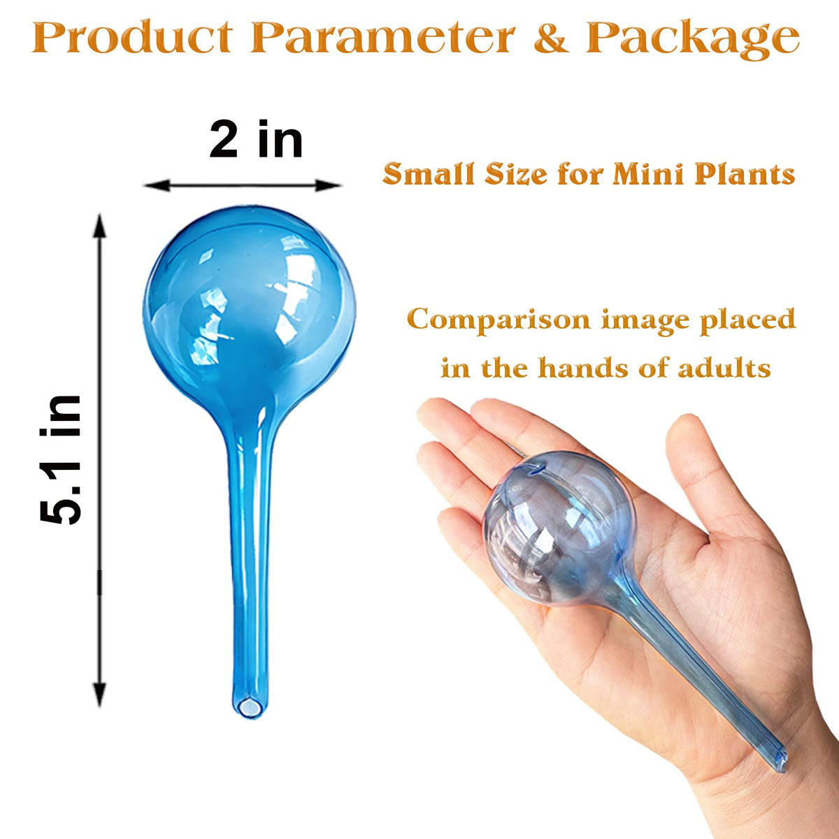 MOONSOUND globes used in an outdoor garden for irrigation