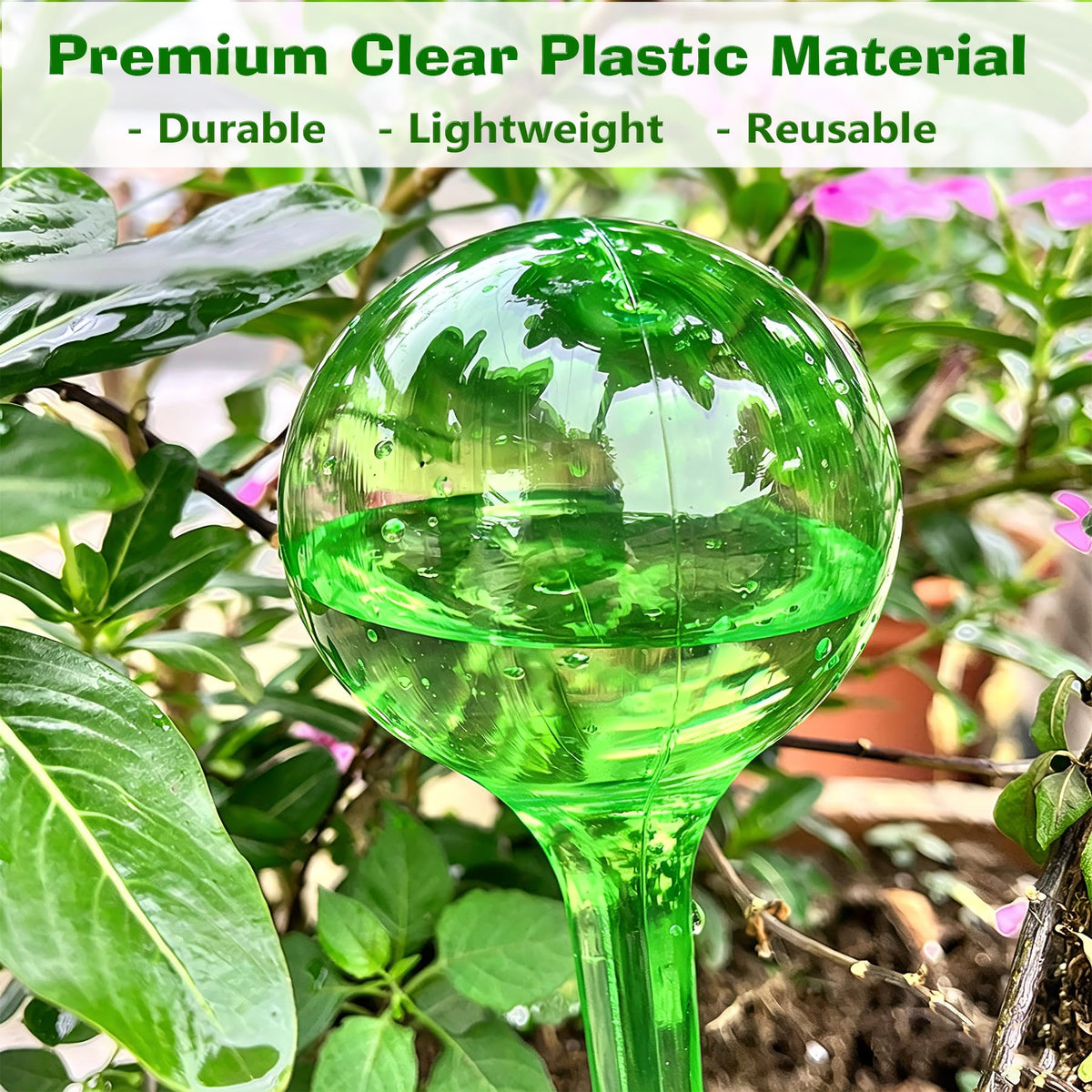 MOONSOUND garden use demonstrates water-saving direct-to-root delivery.