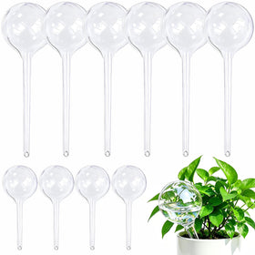 MOONSOUND plant watering globes in clear plastic for indoor and outdoor plants