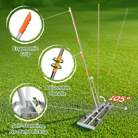 MOPAI 15-inch metal stakes sturdy and easy to remove