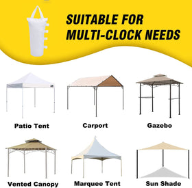 Boxed set of four white weight bags for MOPHOEXII canopy.