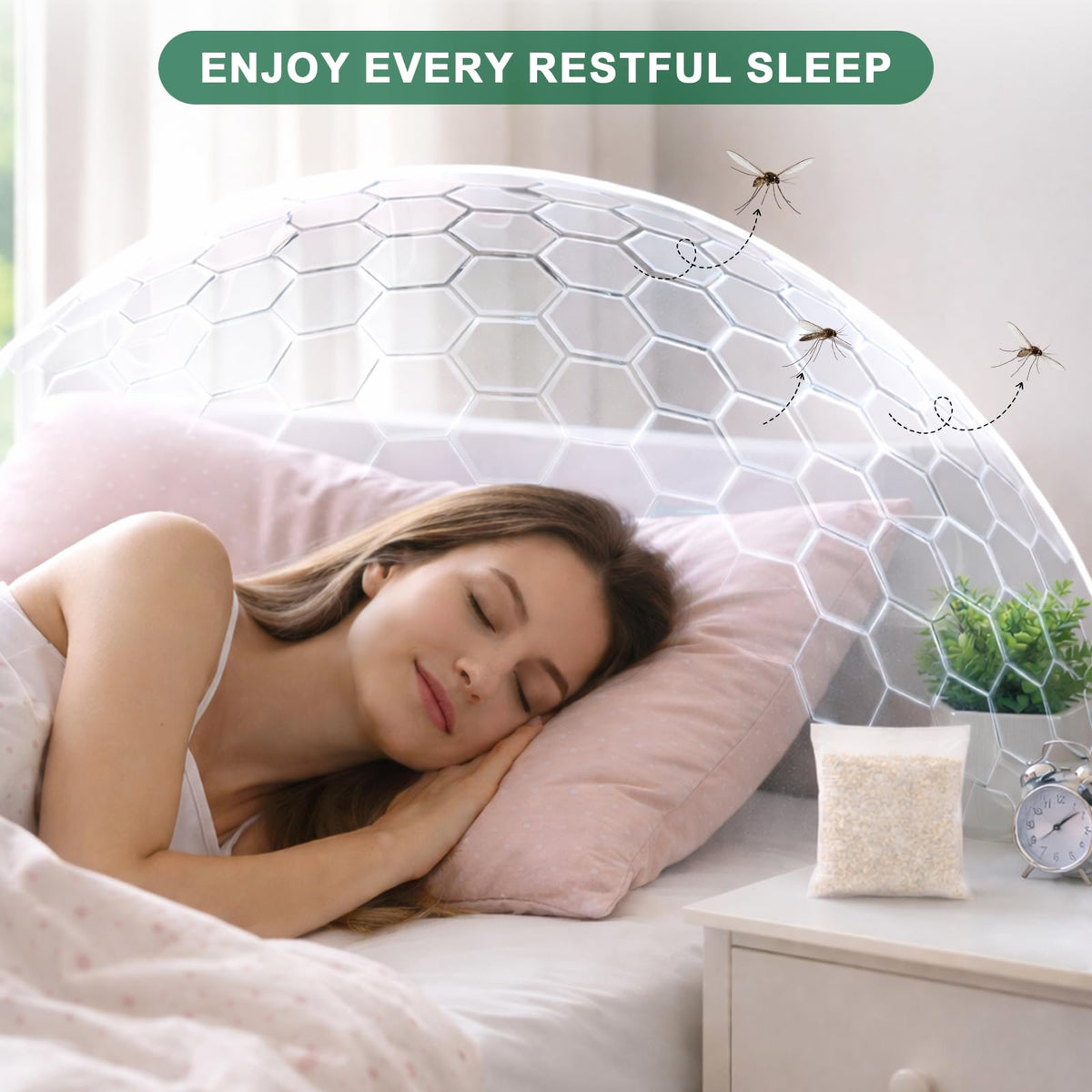 Moravax mosquito pouch for storage rooms maintains a fresh bite free environment