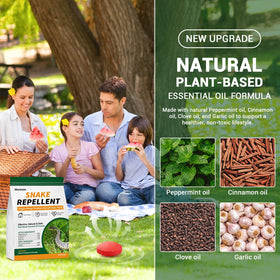 Moravax snake balls outdoor yard setup deter snakes with long-lasting scent.