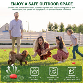 Moravax snake balls patio use create a safe outdoor perimeter.