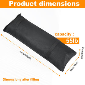 Mordx sandbags filled to 64x18x13 cm provide a stable base for outdoor furniture