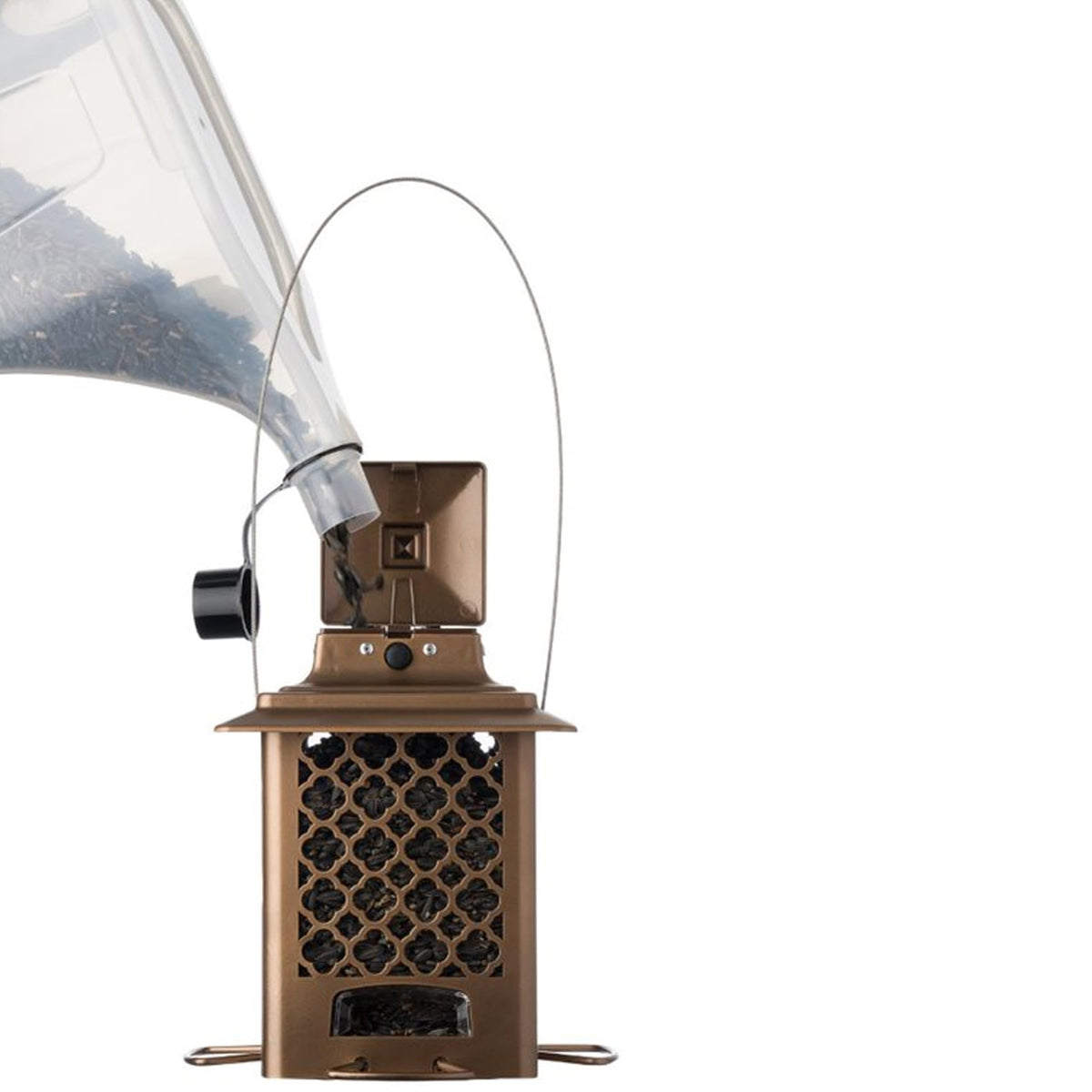 More Birds 3N1 tote stacked for compact, organized seed storage