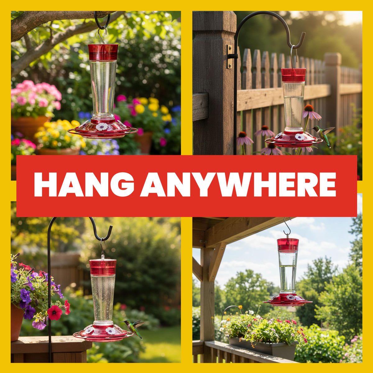 More Birds ruby feeder helps attract more hummingbirds with striking color