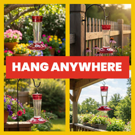 More Birds ruby feeder helps attract more hummingbirds with striking color