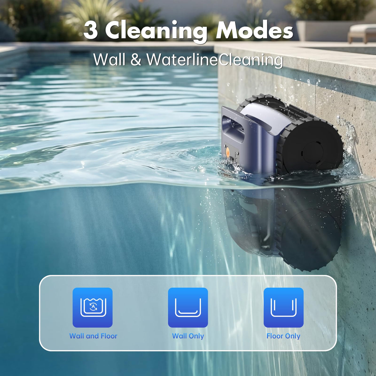 SAT25 shows long runtime up to 180 minutes for extended cleaning sessions.