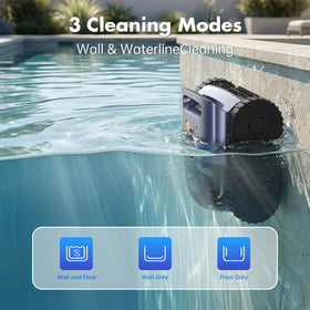 SAT25 shows long runtime up to 180 minutes for extended cleaning sessions.