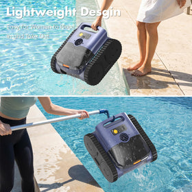 Powerful 5500 GPH suction handling debris like leaves and sand.