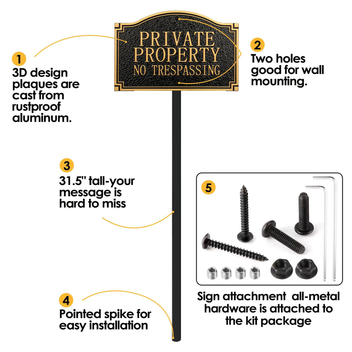 Morgtta includes upgraded stainless steel screws for reliable assembly