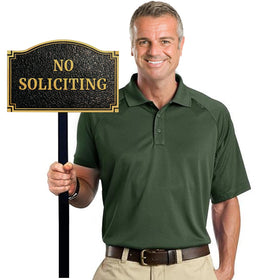 Morgtta yard sign sturdy material withstands weather for long-lasting privacy signage.