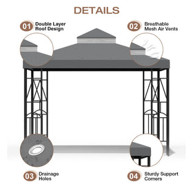 Morikoro double-roof vent design facilitates airflow and reduces heat buildup.