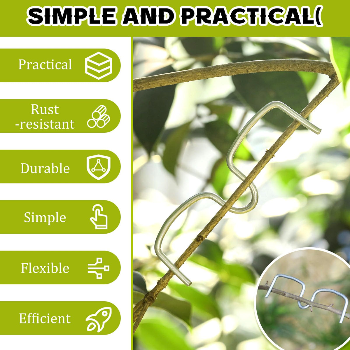 MorningRo 3.94-inch puller tool helps set open angles for young fruit branches.