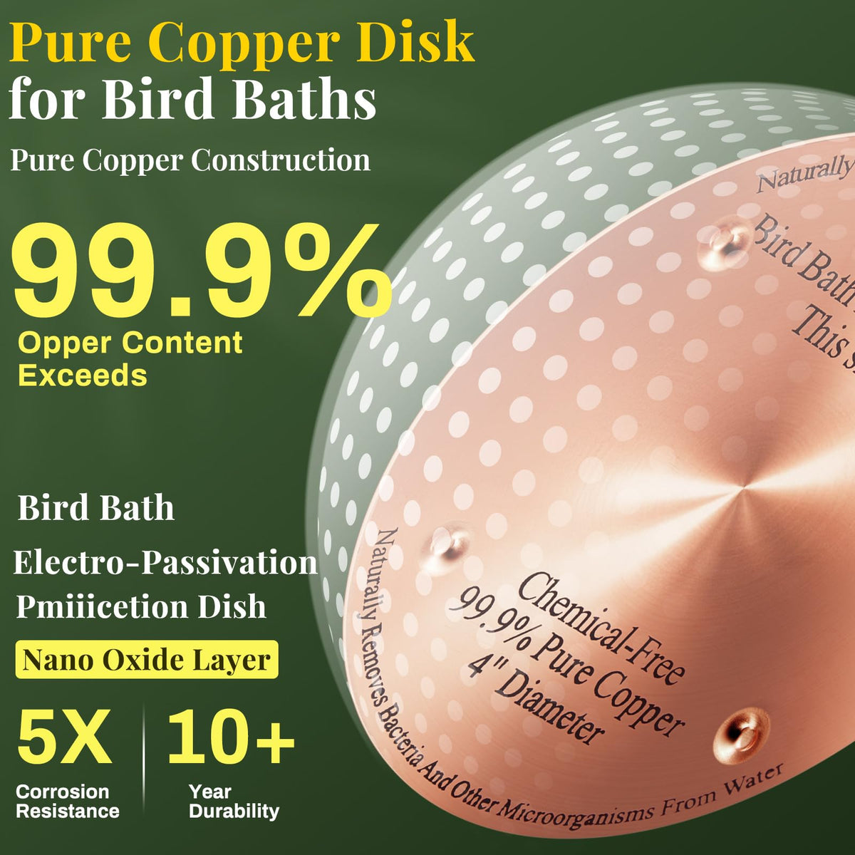 MorningRo copper disk 0.6mm thick highlighting durability