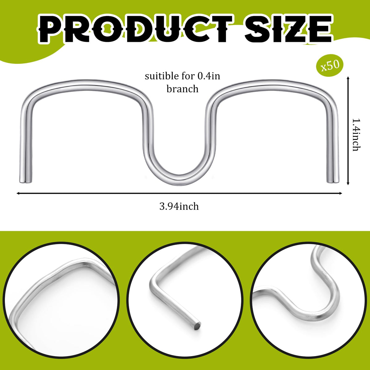 MorningRo galvanized branch benders offering rust-proof reuse for patio and orchard trees.
