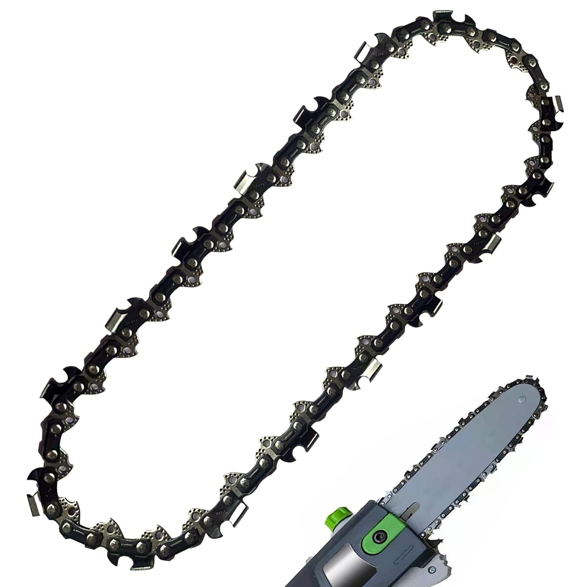 Morocca chain with hard chrome cutters provides durable, cleaner cuts.