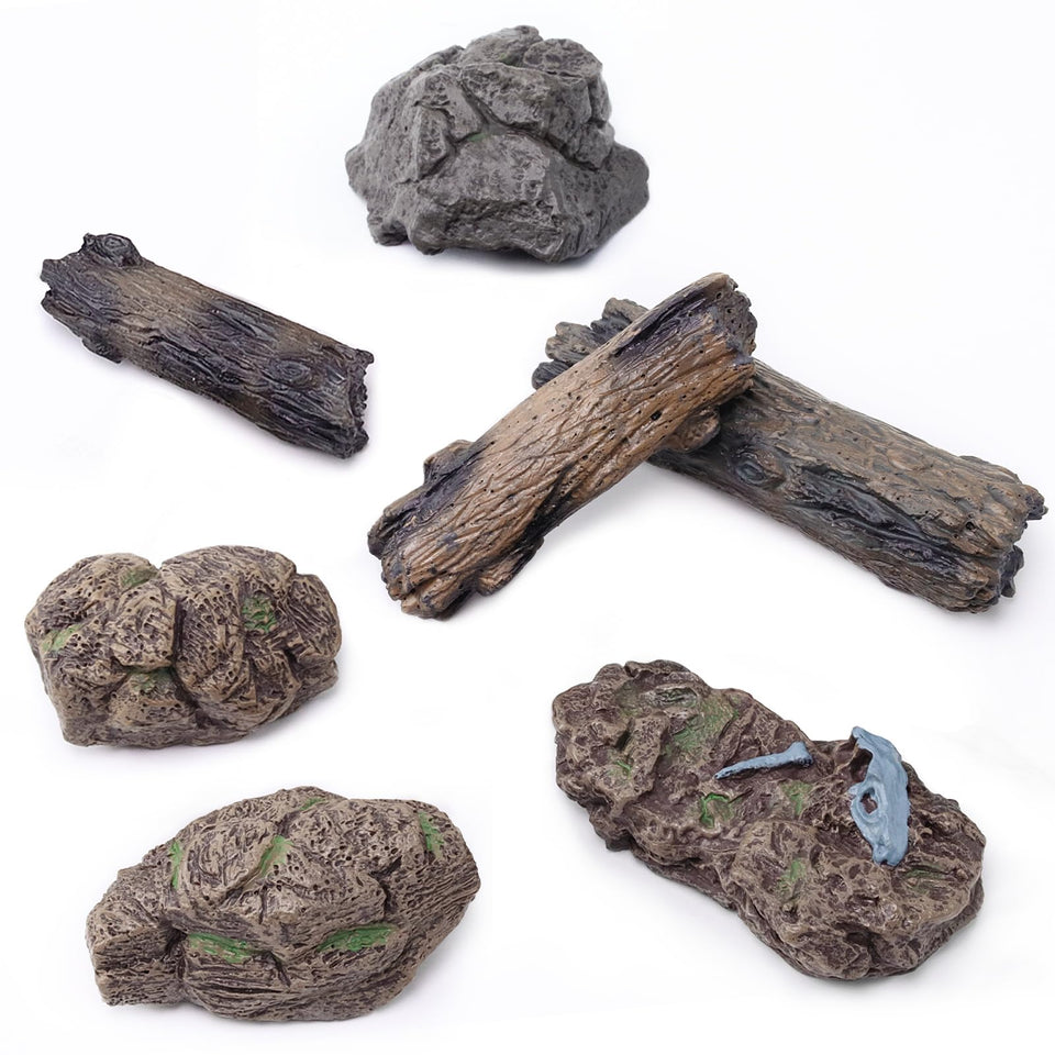 Morofme tree stump set adds realistic woodland texture to micro-landscapes