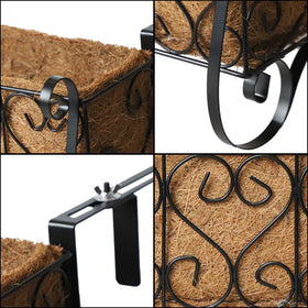 MorTime easy-to-hang balcony fence setup with side bars