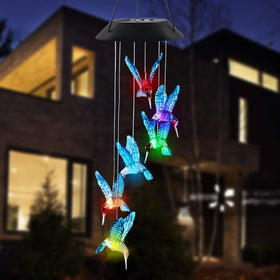 MorTime color-changing LED chime creates a soft, romantic night atmosphere.