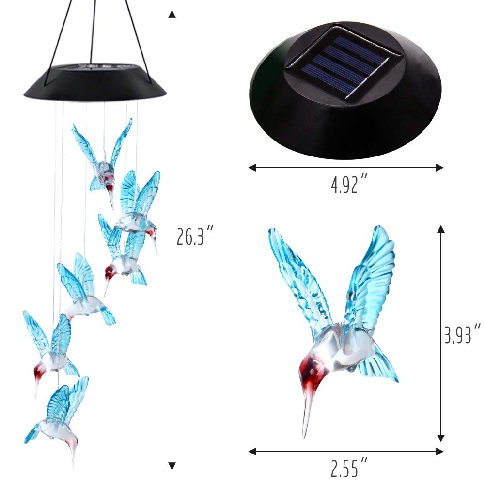 MorTime glass wind chime combines durability and shimmering color for outdoor decor.