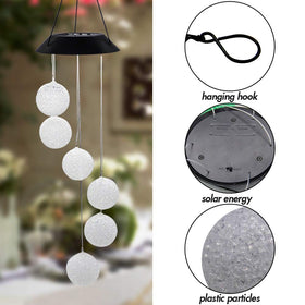 MorTime night light wind chime showcasing color shifts for evening ambiance