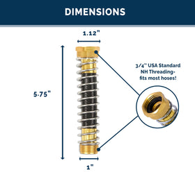 Morvat included washers and Teﬂon tape simplify installation and prevent leaks.