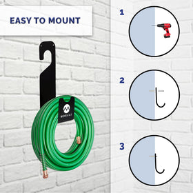 Morvat Premium 150 Ft Hose Hanger offers two hanging options for flexible setup