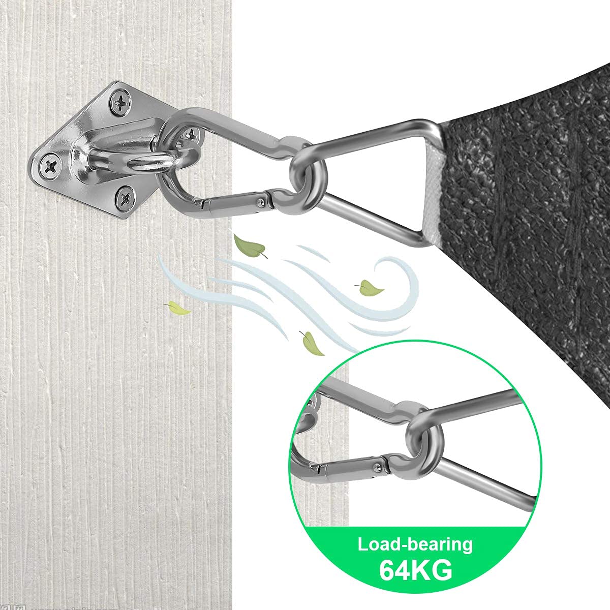 Morzejar adjustable turnbuckle 6in enables precise sail tensioning.