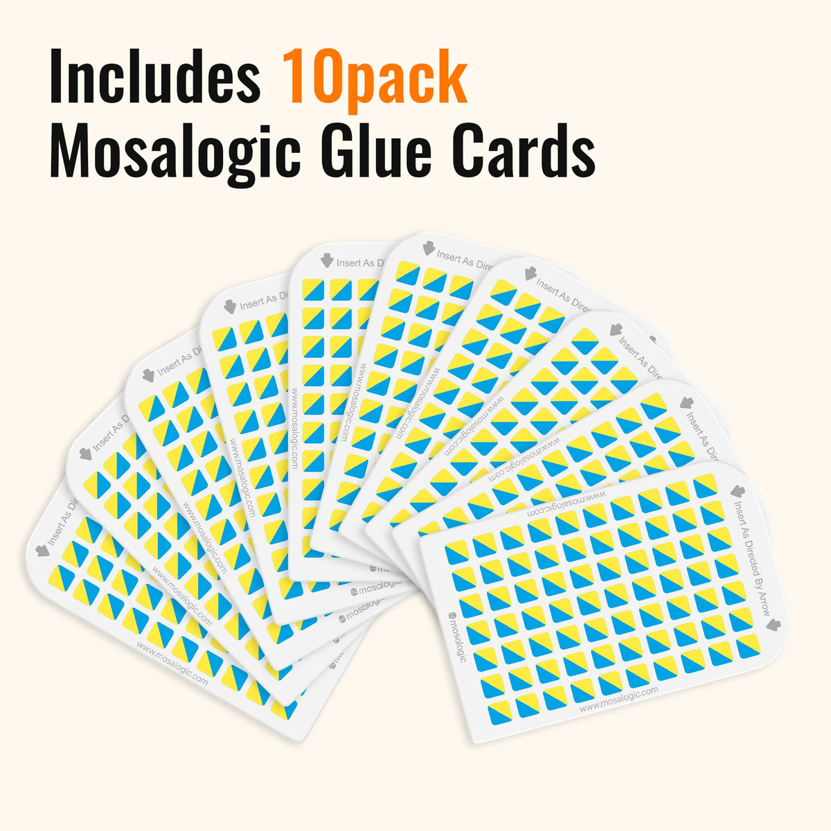 Includes 10 single-side cards ready for quick replacement